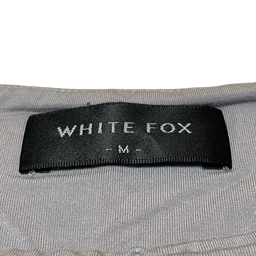 WHITE FOX 95% Modal Light Gray Cropped Tank Size Medium - Picture 7 of 8